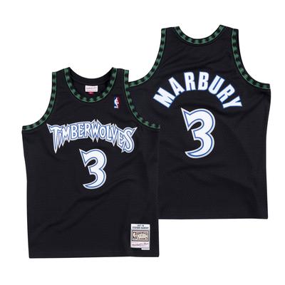 Minnesota Timberwolves Stephen Marbury Hardwood Classics Swingman-Trikot von Mitchell & Ness - Herren Image