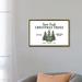 East Urban Home Christmas Tree Farm by House Fenway - Textual Art Canvas in Green/White | 18 H x 26 W x 1.5 D in | Wayfair