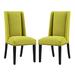 Modway Baron Fabric Upholstered Dining Chairs (Set of 2)