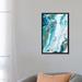 East Urban Home Marble Petroleum II by Eva Watts - Graphic Art Print Canvas, Wood in Green | 26 H x 18 W x 1.5 D in | Wayfair