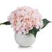 Primrue Hydrangea Floral Arrangement in Pot Faux Silk in Pink/Indigo | 11 H x 11 W x 11 D in | Wayfair B631C7B6477D4DB5B914EA57827CB041