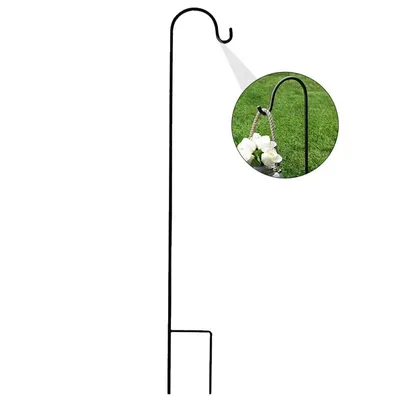 Crochet de berger pour plantes, piquet de jardin, support d'extérieur pour plantes, crochet de