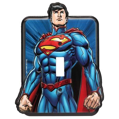 DC Comics Superman Embossed Metal Switch Plate Cover