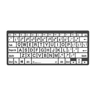 Logickeyboard LargePrint Black-on-White Bluetooth Mini Keyboard (Windows, US English) LKB-LPBW-BTPC-US