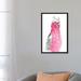 East Urban Home Fuschia Feathers by Albina Bratcheva - Wrapped Canvas Print Canvas in Green/Pink/White | 26 H x 18 W x 1.5 D in | Wayfair