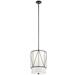 Kichler Lighting Birkleigh 1 - Light Single Cylinder Pendant Glass in Black | 18.25 H x 12 W x 4.72 D in | Wayfair 52073BK