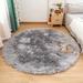 Gray 72 x 72 x 2.39 in Living Room Area Rug - Gray 72 x 72 x 2.39 in Area Rug - Everly Quinn Faux Sheepskin Area Rug, Sheepskin Rug, Rug For Living Room, Grey Sheepskin/ | Wayfair