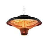 Costway 1500W Electric Hanging Ceiling Mounted Infrared Heater with Remote Control-Black