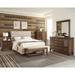 Clemence Burnished Oak 3-piece Panel Bedroom Set with Chest