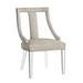 Jade Dining Chair - Acrylic - Brushed Canvas Cast Silver