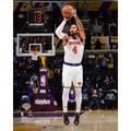 Derrick Rose New York Knicks Unsigned Shooting In White Jersey Photograph