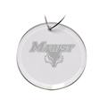 Marist Red Foxes 3'' Glass Round Ornament
