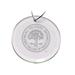 Citadel Bulldogs 3'' Glass Round Ornament