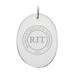 Rochester Institute of Technology Tigers 2.75'' x 3.75'' Glass Oval Ornament