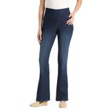 Plus Size Women's Flex-Fit Pull-On Bootcut Jean by Woman Within in Indigo Sanded (Size 26 WP)