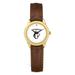 Women's Gold/Brown Northeastern Huskies Medallion Leather Watch