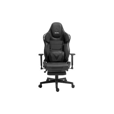 TRISENS Chair Racing Chefsessel mit Sportsitz und ergonomsichen 4D-Armlehnen Schreibtischstuhl Drehstuhl Schwarz Image