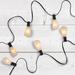 Northlight Seasonal 10 Count Clear Edison Glass Patio Lights 9ft Black Wire | 3.5 H x 144 D in | Wayfair NORTHLIGHT HA92183