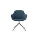 Friant Jest Stackable Fabric Seat Reception Chair w/ Metal Frame, High-Density Foam, Ribbed Back Metal in Gray | 32 H x 22.4 W x 24.4 D in | Wayfair