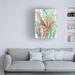 Red Barrel Studio® Tim Otoole 'Tropical Summer Blooms II' Canvas Art Canvas in Orange/Pink/Red | 24 H x 18 W x 2 D in | Wayfair