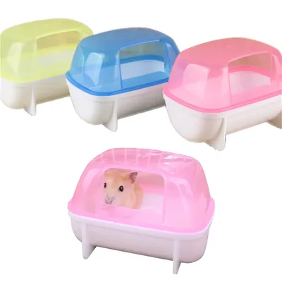 Boîte de bain de sable pour petits animaux de compagnie douche de hamster baignoire de sable