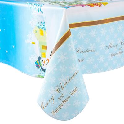 Winter Wonderland Christmas 2025 Celebrate Mother's Day tablecloth Flannel Backing
