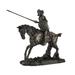 Don Quixote Riding Horse With Lance Resin Statue 9.5 Inches Long - 7.5 X 9.5 X 3 inches