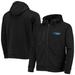 Men's Dunbrooke Black Carolina Panthers Shag Tri-Blend Full-Zip Raglan Hoodie