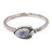 Fondest Wish,'Sterling Silver and Rainbow Moonstone Ring'