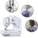 TOPCHANCES Electric Sewing Machines 12 Stitches 505A Knitting Machine Multifunction Electric Replaceable Presser Foot Mini Sewing Machine