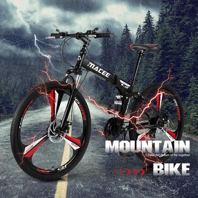 Folding/Full Suspension 26in Mountain Bike Shimano 21 Speed Bikes MTB Bicycle US 