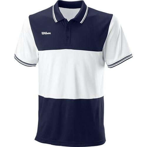 WILSON Herren Polo TEAM II POLO Team Navy, Größe S in Blau