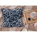 East Urban Home Ambesonne Navy Fluffy Throw Pillow Cushion Cover, Under The Sea Atlantic Ocean Inspired Tangled Boat Ship Marine Image Print | Wayfair