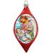 The Holiday Aisle® Angelic touch Glass Ornament Drop Holiday Splendor Collection Glass in Red | 3.5 H x 3 W x 1 D in | Wayfair