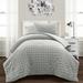 Wade Logan® Tunkhannock 3 Piece All Season Crinkle Textured Dobby Comforter Set Polyester/Polyfill/Microfiber in Gray | Twin Extra Long | Wayfair