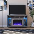 Latitude Run® Townley TV Stand for TVs up to 48" w/ Fireplace Included Wood in Gray | 29.875 H in | Wayfair CDC7AC07807E4B05B9D72DD93A9FA7AE