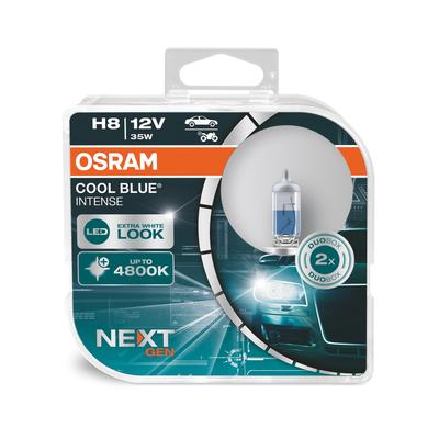 OSRAM COOL BLUE® INTENSE H8 next Gen (2 Stk.) Glühlampe, Fernscheinwerfer,Glühlampe, Hauptscheinwerfer,Glühlampe, Park-/