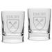 Emory Eagles 11.75 oz. 2-Piece Square Double Old Fashion Glass Set