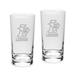 Lehigh Mountain Hawks 10oz. 2-Piece Highball Glass Set