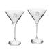 San Jose State Spartans 12oz. 2-Piece Traditional Martini Glass Set