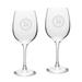 Franklin & Marshall Diplomats Team 16oz. 2-Piece Traditional White Wine Glass Set