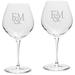 Franklin & Marshall Diplomats 22 oz. 2-Piece Luigi Bormioli Titanium Robusto Wine Glass Set