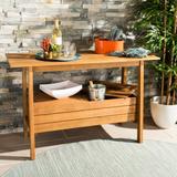 SAFAVIEH Outdoor Living Bertie Tea Trolley - 48" x 20" x 31.9" - 48" x 20" x 31.9"