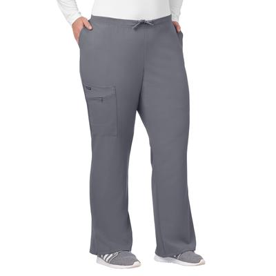 Plus Size Women's Jockey Scrubs Women's Favorite Fit Pant by Jockey Encompass Scrubs in Pewter (Size MP(10P-12P))