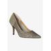 Women's Sesily Slip On Pump by J. Renee in Pewter Glitter (Size 11 M)