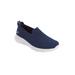 Wide Width Women's The Go Walk Joy Slip On Sneaker by Skechers in Navy Wide (Size 8 1/2 W)