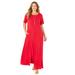 Plus Size Women's Scoopneck Maxi Dress by Catherines in Classic Red (Size 2XWP)