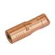 MecArmy X3S Copper/Brass Handheld Mini Keychain EDC Flashlight with Micro USB Charging | Portable Rechargeable Everyday Carry Keychain Torch|130 lumens Outdoor Waterproof Lamp (Copper)