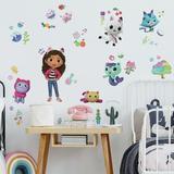 Room Mates DreamWorks Gabby's Dollhouse Peel & Stick Wall Decals by RoomMates Vinyl in Green/Indigo/Pink | 15.67 H x 1.21 W in | Wayfair RMK4823SCS