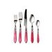 VIETRI Aladdin Brilliant 5 Piece Place Setting Set Stainless Steel in Black/Gray | Wayfair ALD-9800RB-B